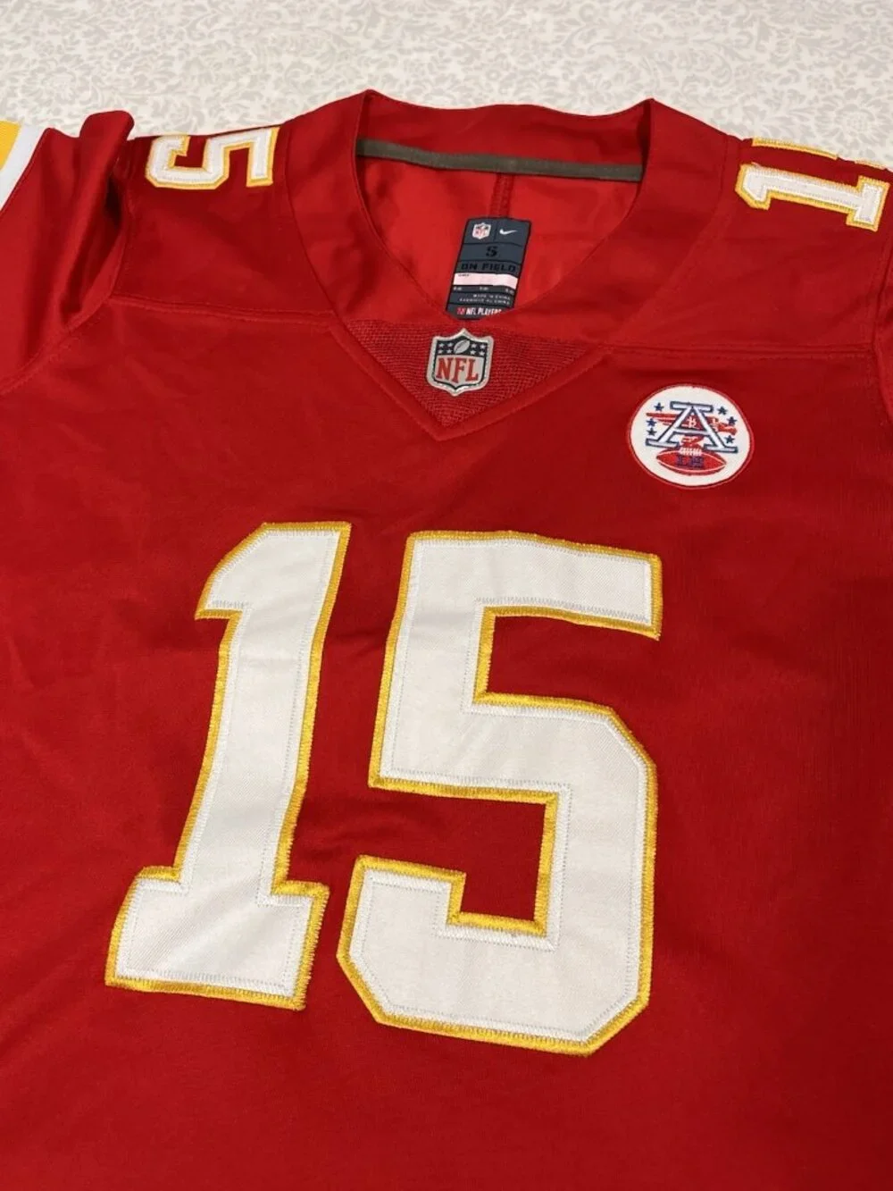 Patrick Mahomes Kansas City Chiefs Nike Jersey Youth Small On Field NFL #15 Red - Picture 2 of 9